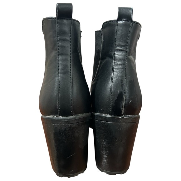 Rue 21 Berry Vegan Leather Chunky Boots Sz 8 - Picture 10 of 14